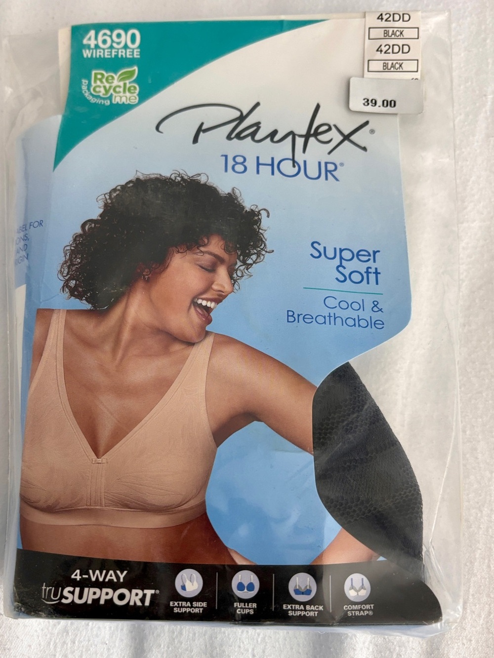 NWT PLAYTEX WIRE FREE BRA 18 HOUR